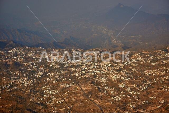 Small towns in the mountains of southern Saudi Arabia near Abha