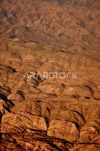Mountains in southern Saudi Arabia from the air
