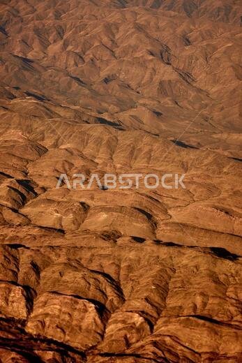 Mountains in southern Saudi Arabia from the air