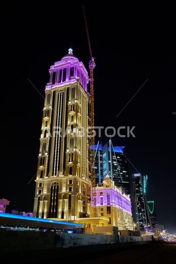 Construction of the subway in Riyadh