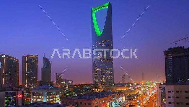 kingdom tower riyadh the landmark building of the saudi capital