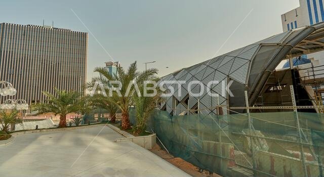 works of the construction of the metro subway in Riyadh