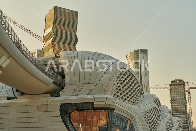 works of the construction of the metro subway in Riyadh