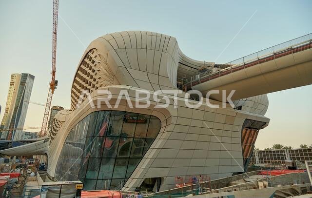 works of the construction of the metro subway in Riyadh