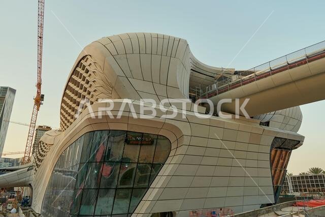 works of the construction of the metro subway in Riyadh