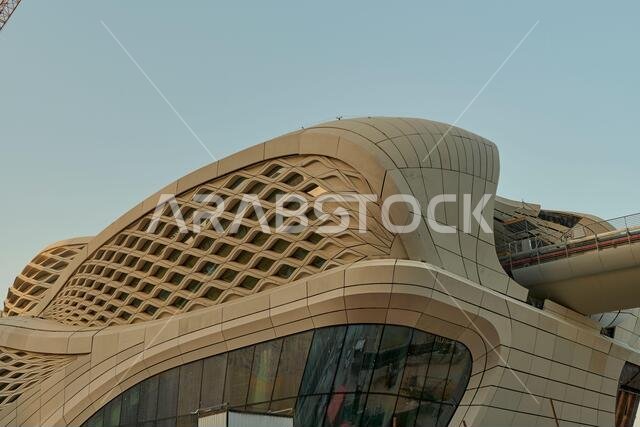 works of the construction of the metro subway in Riyadh