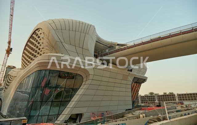 works of the construction of the metro subway in Riyadh