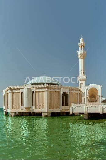 Floating mosque in Jeddah, Saudi Arabia