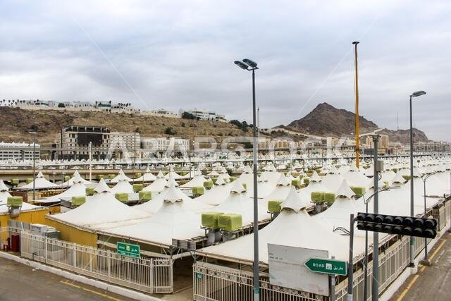 مدينة الخيام في منى، مكة المكرمة، المملكة العربية السعودية مدينة الخيام في منى، مكة المكرمة، المملكة العربية السعودية