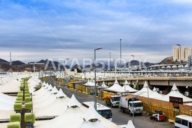 مدينة الخيام في منى، مكة المكرمة، المملكة العربية السعودية