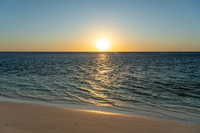 Sunset over Umluj Beach in Saudi Arabia