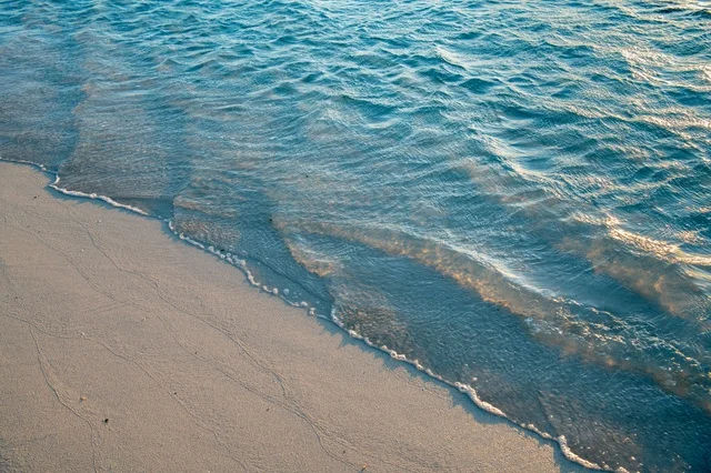 Turquoise Sea Waves on Umluj Beach Sand Saudi Arabia