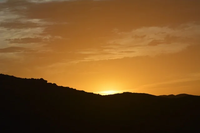Sunset Sky over Saudi Arabia Mountains