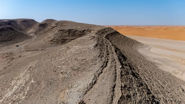 Najd Mountains Saudi Arabia Desert Aerial View