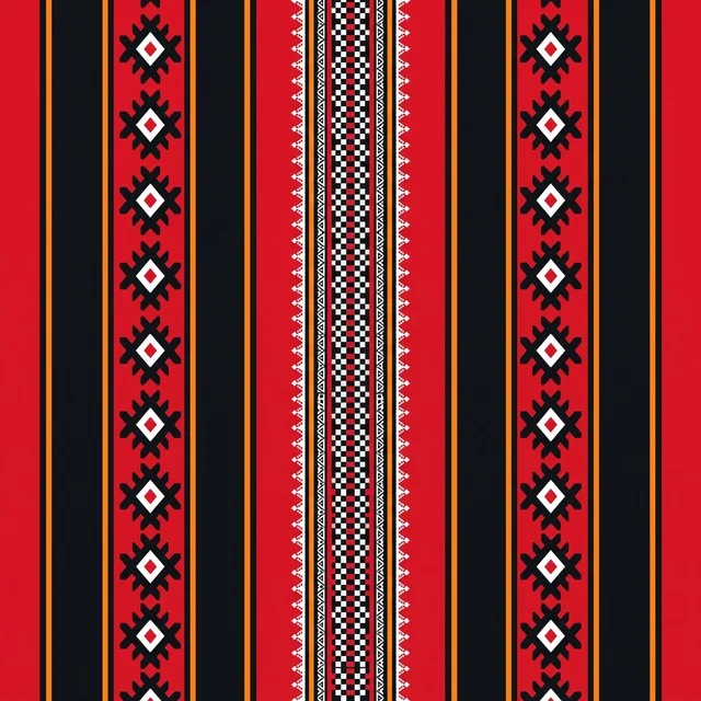 Traditional Arabian Sadu Weaving Pattern Background