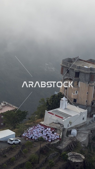 Eid Prayer in Faifa Mountains Saudi Arabia