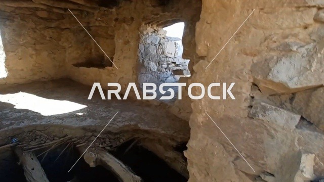 التصميم الداخلي لقلعة رعوم التاريخية في نجران
