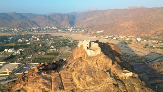 قلعة رعوم التاريخية نجران لقطة جوية