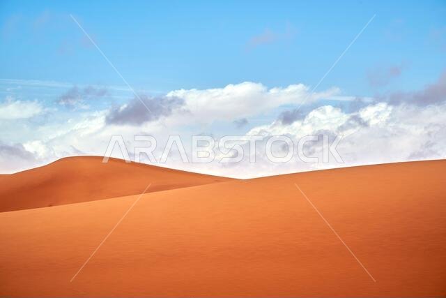 منظر للصحراء في المملكة العربية السعودية
