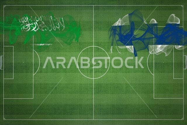 مباراة كرة القدم بين السعودية وفنلندا، ألوان العلم الوطني، أعلام الدول، ملعب كرة قدم، مباراة كرة قدم، مفهوم المنافسة، مساحة فارغة مباراة كرة القدم بين السعودية وفنلندا، ألوان العلم الوطني، أعلام الدول، ملعب كرة قدم، مباراة كرة قدم، مفهوم المنافسة، مساحة فارغة
