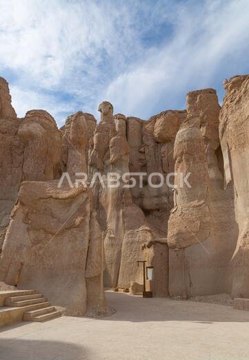 Al Qarah Mountain tourist attraction in Eastern province of Saudi Arabia