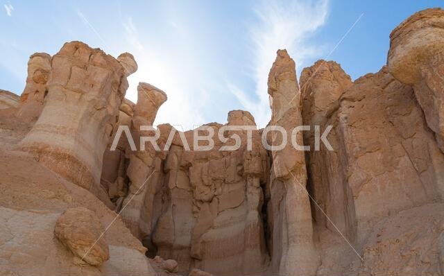 Al Qarah Mountain tourist attraction in Eastern province of Saudi Arabia