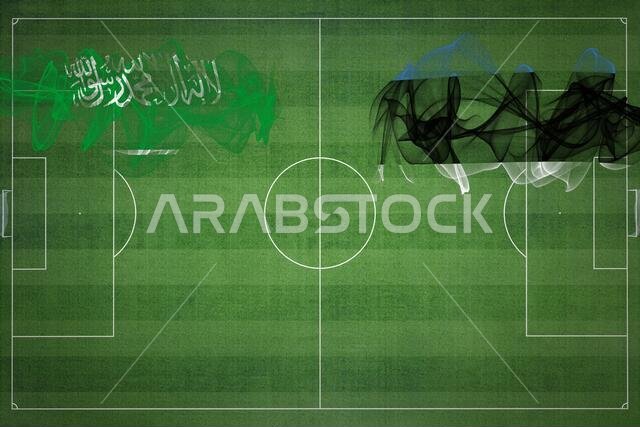 مباراة كرة القدم بين السعودية وإستونيا، ألوان العلم الوطني، أعلام الدول، ملعب كرة قدم، مباراة كرة قدم، مفهوم المنافسة، مساحة فارغة مباراة كرة القدم بين السعودية وإستونيا، ألوان العلم الوطني، أعلام الدول، ملعب كرة قدم، مباراة كرة قدم، مفهوم المنافسة، مساحة فارغة