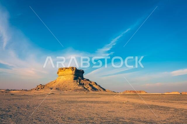 Desert landscape view near Al Sarar -Eastern Region Saudi Arabia