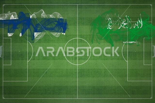 مباراة كرة قدم بين فنلندا والسعودية، ألوان العلم الوطني، أعلام الدول، ملعب كرة قدم، مباراة كرة قدم، مفهوم المنافسة، مساحة فارغة مباراة كرة قدم بين فنلندا والسعودية، ألوان العلم الوطني، أعلام الدول، ملعب كرة قدم، مباراة كرة قدم، مفهوم المنافسة، مساحة فارغة