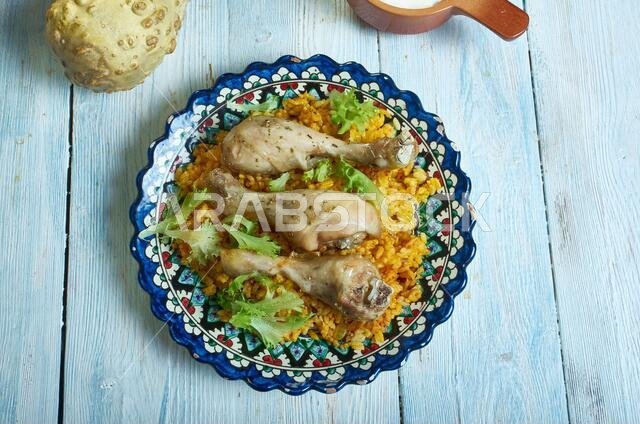 Mathlotha, Traditional Rice Dish From Saudi Arabia, variation of kabsa,