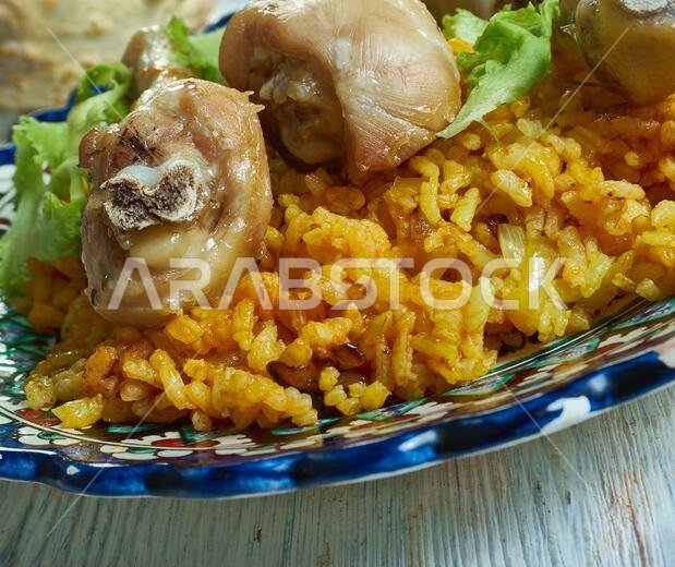 Mathlotha, Traditional Rice Dish From Saudi Arabia, variation of kabsa,