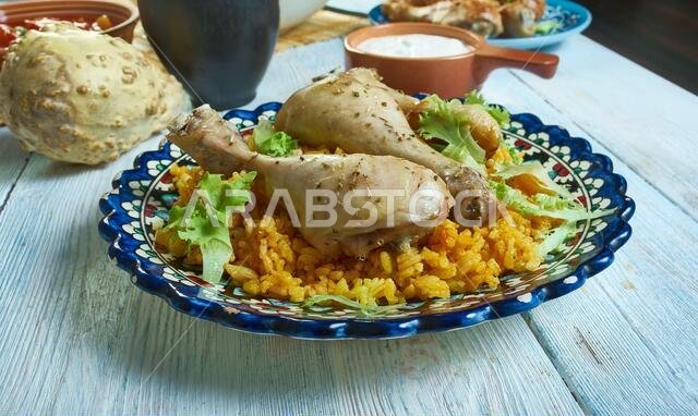 Mathlotha, Traditional Rice Dish From Saudi Arabia, variation of kabsa,