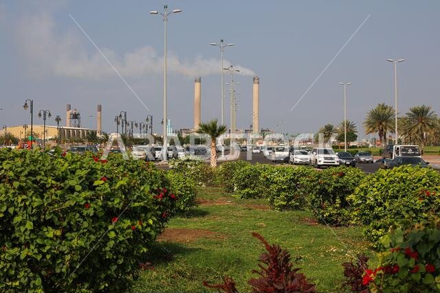 حديقة على كورنيش جدة، المملكة العربية السعودية، يونيو 2021