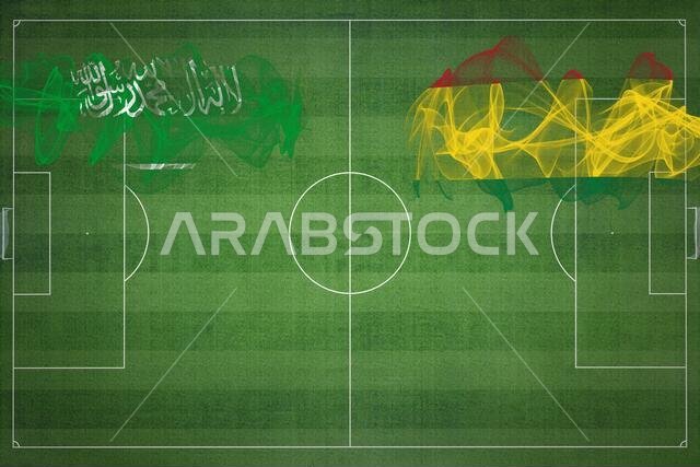 مباراة كرة القدم بين السعودية وبوليفيا، ألوان العلم الوطني، أعلام الدول، ملعب كرة قدم، مباراة كرة قدم، مفهوم المنافسة، مساحة فارغة مباراة كرة القدم بين السعودية وبوليفيا، ألوان العلم الوطني، أعلام الدول، ملعب كرة قدم، مباراة كرة قدم، مفهوم المنافسة، مساحة فارغة