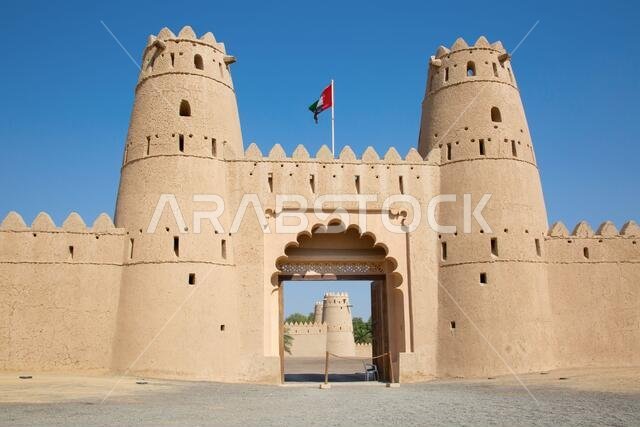 Famous Jahili fort in Al Ain oasis, United Arab Emirates