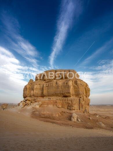 One of the rocks named Four Mountains near Hofuf in Saudi Arabia