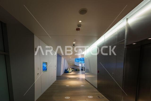 Inside of King Abdulaziz Center for World Culture (Ithra) City :Dammam, Country : Saudi Arabia.