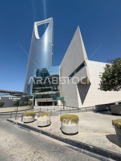 Beautiful New Riyadh Skyline after sunset. Riyadh city towers in Saudi Arabia