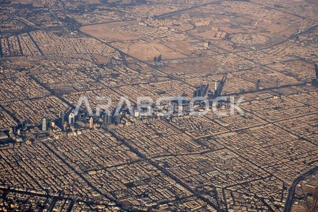 Aerial view of Riyadh capital of Saudi Arabia