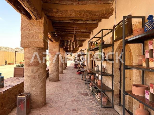 مدينة العلا القديمة، المملكة العربية السعودية - 7 يونيو 2023 - السوق القديم في العلا