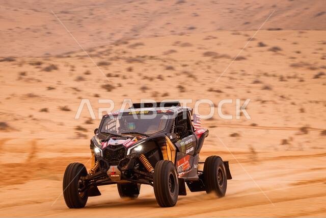 408 Jones Austin (usa), Gugelmin Gustavo (bra), Can-Am, Monster Energy Can-Am, Motul, SSV Series - T4, action during the 7th stage of the Dakar 2021 between Ha'il and Sakaka, in Saudi Arabia on January 10, 2021 - Photo Frederic Le Floc'h / DPPI / LM
