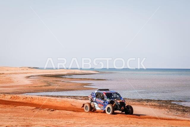 Neom, Saudi Arabia. 12th Jan, 2021. 419 Alvarez Fernando (esp), Gimeno Garcia Antonio (esp), Can-Am, South Racing Can-Am, Motul, SSV Series - T4, action during the 9th stage of the Dakar 2021 between Neom and Neom, in Saudi Arabia on January 12, 2021 - Photo Frederic Le Floc'h/DPPI/LM Credit: Gruppo Editoriale LiveMedia/Alamy Live News Neom, Saudi Arabia. 12th Jan, 2021. 419 Alvarez Fernando (esp), Gimeno Garcia Antonio (esp), Can-Am, South Racing Can-Am, Motul, SSV Series - T4, action during the 9th stage of the Dakar 2021 between Neom and Neom, in Saudi Arabia on January 12, 2021 - Photo Frederic Le Floc'h/DPPI/LM Credit: Gruppo Editoriale LiveMedia/Alamy Live News