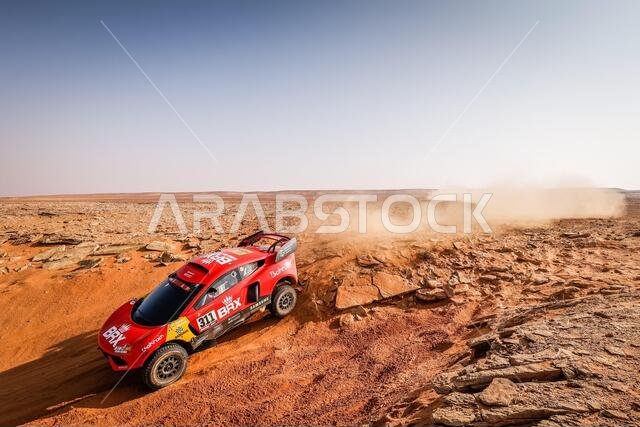 Neom, Saudi Arabia. 11th Jan, 2021. 311 Roma Nani (esp), Winocq Alexandre (fra), Hunter, Bahrain Raid Extreme, BRX, Auto, action during the 8th stage of the Dakar 2021 between Sakaka and Neom, in Saudi Arabia on January 11, 2021 - Photo Frederic Le Floc'h/DPPI/LM Credit: Gruppo Editoriale LiveMedia/Alamy Live News