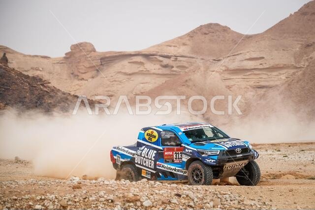 313 Van Loon Erik (nld), Delaunay Sebastien (fra), Toyota Overdrive Toyota, Auto, action during the 5th stage of the Dakar 2021 between Riyadh and Buraydah, in Saudi Arabia on January 7, 2021 - Photo Antonin Vincent / DPPI / LM
