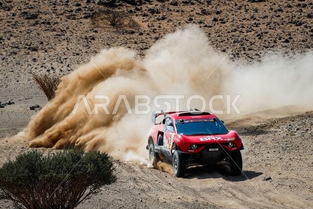 305 Loeb Sebastien (fra), Elena Daniel (mco), Hunter, Bahrain Raid Xtreme, Auto, BRX, action during the 4th stage of the Dakar 2021 between Wadi Al Dawasir and Riyadh, in Saudi Arabia on January 6, 2021 - Photo Antonin Vincent / DPPI / LM