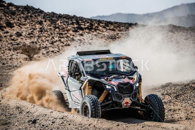 408 Jones Austin (usa), Gugelmin Gustavo (bra), Can-Am, Monster Energy Can-Am, Motul, SSV Series - T4, action during the 4th stage of the Dakar 2021 between Wadi Al Dawasir and Riyadh, in Saudi Arabia on January 6, 2021 - Photo Antonin Vincent / DPPI / LM
