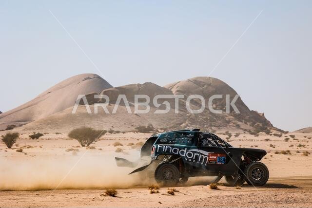 384 بيرغونه جان ريمي (فرنسي)، بروسي جان (فرنسي)، بي إتش سبورت، بي إتش سبورت، نموذج أولي للمركبات خفيفة الوزن - تي 3، خلال المرحلة الرابعة من رالي داكار 2021 بين وادي الدواسر والرياض، في المملكة العربية السعودية في 6 يناير 2021 - صورة فلورنت غودن / DPPI / LM