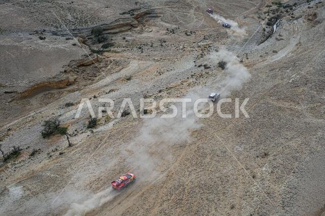 Buraydah, Saudi Arabia. 07th Jan, 2021. #305 Loeb Sebastien (fra), Elena Daniel (mco), Hunter, Bahrain Raid Xtreme, Auto, BRX, action during the 5th stage of the Dakar 2021 between Riyadh and Al Qaisumah, in Saudi Arabia on January 7, 2021 - Photo Eric Vargiolu/DPPI/LM Credit: Gruppo Editoriale LiveMedia/Alamy Live News
