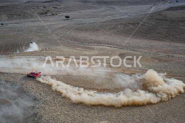 Buraydah, Saudi Arabia. 07th Jan, 2021. #305 Loeb Sebastien (fra), Elena Daniel (mco), Hunter, Bahrain Raid Xtreme, Auto, BRX, action during the 5th stage of the Dakar 2021 between Riyadh and Al Qaisumah, in Saudi Arabia on January 7, 2021 - Photo Eric Vargiolu/DPPI/LM Credit: Gruppo Editoriale LiveMedia/Alamy Live News
