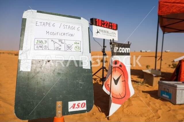 تعديل على دليل مسار المرحلة السادسة من رالي داكار 2021 بين القيصومة وحائل، في السعودية / LM